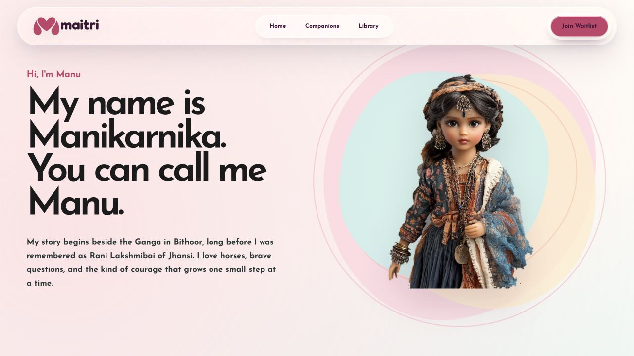 Maitri Manu character introduction